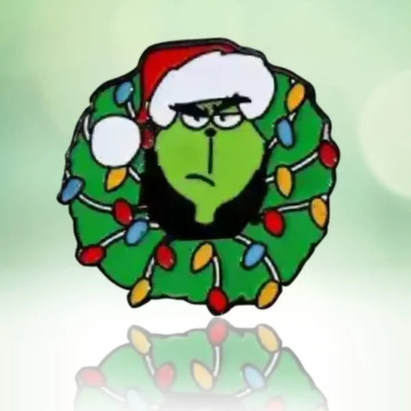 Pin de Navidad Metalico Pines con Espiritu Navideño
